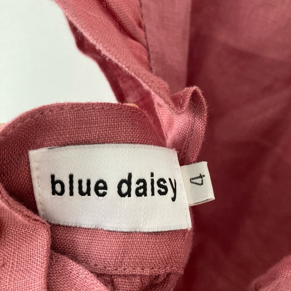 Girls linen pinafore dress - Picture 4 of 4